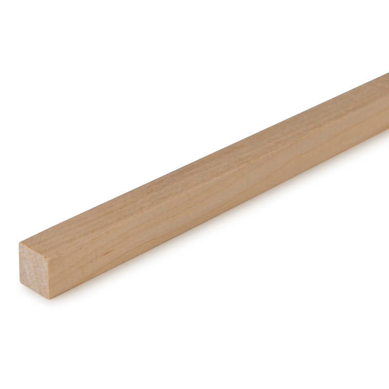 36" Square Wood Dowel - Species:Maple - Diameter:3/8"